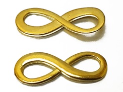 Infinity Link Charm Pewter Pendant