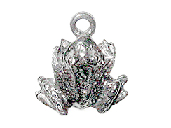 Pewter Frog Charm