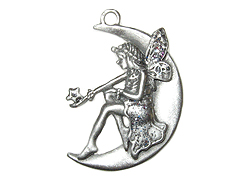 Pewter Fairy Pendant with Glitter  (a.k.a. Pewter Fairy Dust)