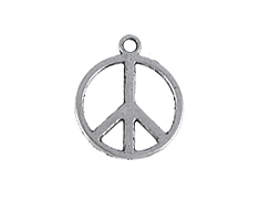 Pewter Peace Charm
