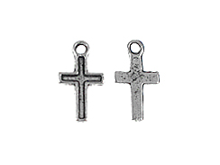 Small Pewter Cross Charm