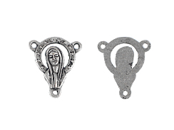 Mother Of Mary Rosary Center Pewter