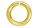 100 - TierraCast JUMP RING 7.5mm Round Gold Plated
