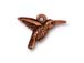 10 - TierraCast Charm Hummingbird Pewter Antique Copper Plated