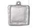 5 - TierraCast Pewter Bright Rhodium Plated Abstract Large Square Frame 