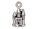 10 - TierraCast Pewter CHARM Castle Antique Silver Plated 