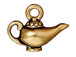 10 - TierraCast Pewter CHARM Aladdin' s Lamp Antique Gold Plated 