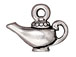 10 - TierraCast Pewter CHARM Aladdin' s Lamp Antique Silver Plated 