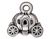 10 - TierraCast Pewter CHARM Carriage Antique Silver Plated 