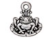 10 - TierraCast Pewter CHARM Frog Prince Antique Silver Plated 