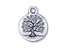 10 - TierraCast Pewter Tree Of Life Drop, Antique Silver Plated