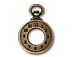 5 - TierraCast Pewter DROP Clock, Oxidized Brass Finish