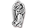 10 - TierraCast Pewter CHARM Angel, Antique Silver Plated