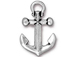 5 - TierraCast Pewter  Antique Silver Plated Anchor Pendant 