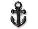 10 - TierraCast Pewter  Black Finish Anchor Charm
