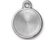 10 - TierraCast Pewter 14mm Rivoli Settings or Holders, Faceted Round Frame Bright Rhodium Plated