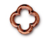 10 - TierraCast Pewter LINK Medium Quatrefoil, Antique Copper Plated 