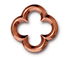 10 - TierraCast Pewter LINK Large Quatrefoil,, Antique Copper Plated
