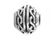 20 - TierraCast Pewter BEAD Braided Design Large Hole Spacer, Antique Silver Plated 