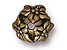 20 - TierraCast Pewter BEAD CAP  Jasmine Oxidized Brass