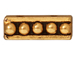 20 - TierraCast Pewter LINK Beaded 2 Strand Spacer Bar, Antique Gold Plated
