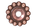 20 - TierraCast Pewter BEAD Daisy, Antique Copper Plated