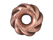 20 - TierraCast Pewter BEAD Twisted Spacer Wide, Antique Copper Plated