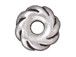 20 - TierraCast Pewter BEAD Twisted Spacer Wide, Antique Silver Plated