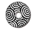 10 - TierraCast Pewter SPIRAL DANCE Bead Cap 14mm Antique silver plated