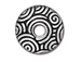 10 - TierraCast Pewter SPIRAL DANCE Bead Cap Antique silver plated
