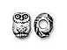 10 - TierraCast Pewter BEAD Owl Antique Silver Plated 
