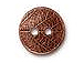 10 - TierraCast Pewter Button Round Leaf Antique Copper Plated