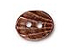 10 - TierraCast Pewter Button Oval Shell Antique Copper Plated