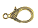 Antique Gold Plated Large Lobster Clasp
