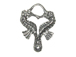 Pewter Double Seahorse Charm