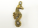 Seahorse Antique Gold Plated Pewter Pendant