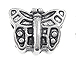 Butterfly Large Hole Pewter Bead
