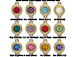 TierraCast Bright Gold Plated Pewter 6749 series Birthstone Links, Set of 12, with Tanzanite