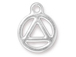 10 - TierraCast Bright Rhodium Plated Pewter Recovery Charm