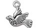 10 - Tierracast Antique Silver Plated Peace Dove Pewter Charm