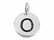 TierraCast Pewter Alphabet Charm Antique Silver Plated -  O