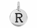 TierraCast Pewter Alphabet Charm Antique Silver Plated -  R