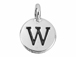 TierraCast Pewter Alphabet Charm Antique Silver Plated -  W