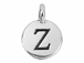 TierraCast Pewter Alphabet Charm Antique Silver Plated -  Zeta