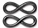 4 - Tierracast Black Finish Pewter Infinity Link