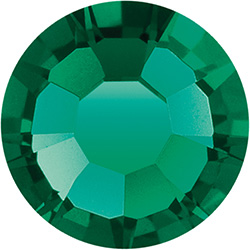 1440 Emerald - SS8 <font size= +0.1>PRECIOSA</font> Maxima  Glue On Flat Backs No-Hotfix
