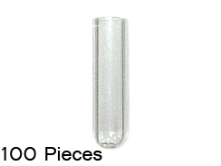 Plain Tube Shape (Pack of 1000)   (Silvertone cap & plaster stopper included)