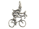 Bike Riding - Sterling Silver Charms