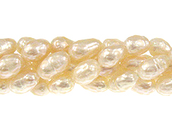 Faceted Pearl - Light Peach