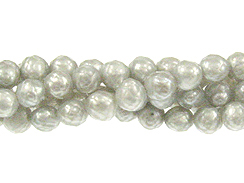 Faceted Pearl - Light Grey